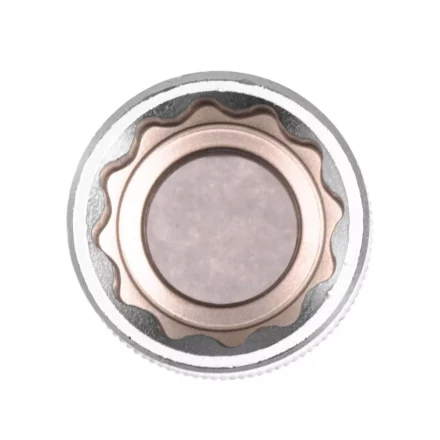 Головка торцевая 19 мм двенадцатигранная CrV под квадрат 1/2 хромированная Stels 13665 купить в Тюмени