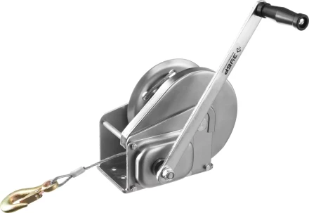 Лебедка ручная барабанная ЗУБР &quot;ПРОФЕССИОНАЛ&quot;, подъемная, тросовая, 0,9т, 8м 43117-0.9 купить в Тюмени
