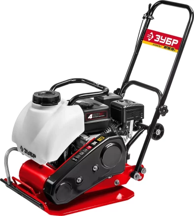 ЗУБР 15 кН, 80 кг, бензиновая виброплита (ВПБ-15 А) купить в Тюмени
