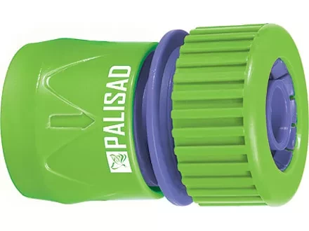 Соединитель пластмассовый быстросъемный для шланга 3/4&quot; аквастоп  PALISAD 66165 купить в Тюмени