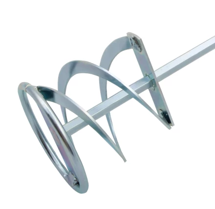 Миксер для красок и штукатурных смесей Denzel, 80 х 400 мм, оцинкованный, шестигранный хвостовик 8 мм, 848447 купить в Тюмени