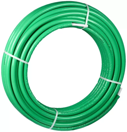 Труба металлопласт. ЗУБР &quot;ШиреФит&quot; с теплоиз., 26мм, толщ.стенки 3мм, мет. слоя 0,5мм, макс. давл. 10атм при 95°С, 25м 51457-26 купить в Тюмени