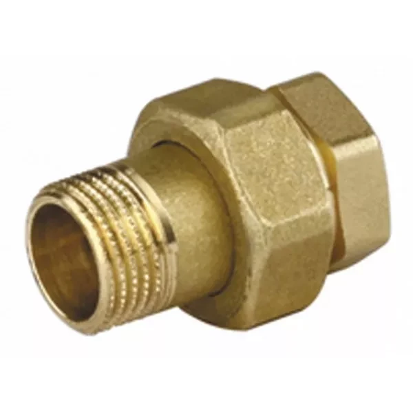 Соединитель GENERAL FITTINGS прямой с накидной гайкой, латунь, г/ш, 1/2" 51037-G/S-1/2 купить в Тюмени