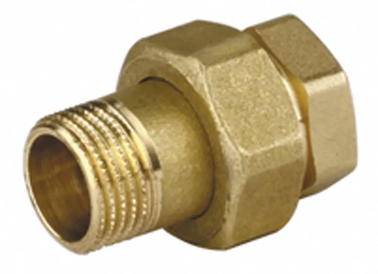 Соединитель GENERAL FITTINGS прямой с накидной гайкой, латунь, г/ш, 1/2" 51037-G/S-1/2 купить в Тюмени