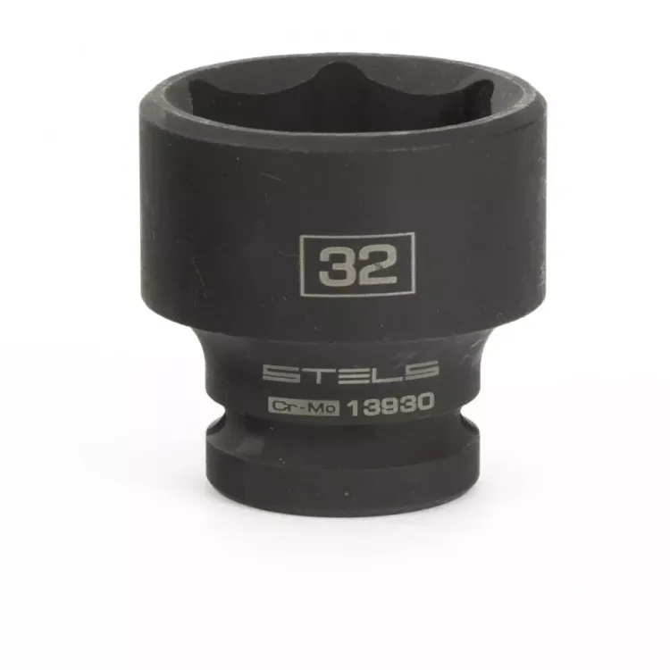 Головка ударная шестигранная 32 мм 1/2" CrMo  Stels 13930 купить в Тюмени