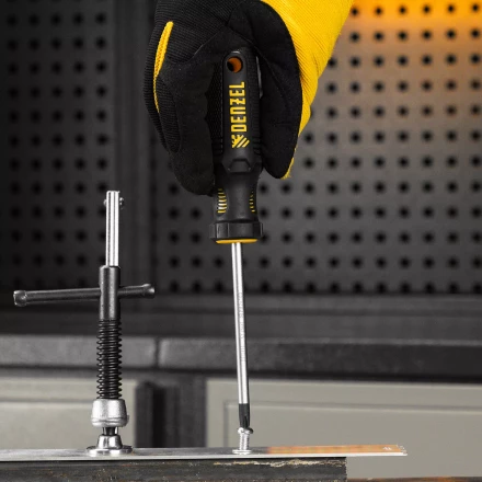 Отвертка, PH2х100 мм, S2, 3к рукоятка Denzel 121787 купить в Тюмени