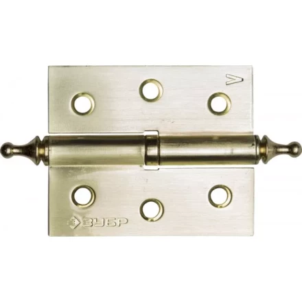 Петля универсальная ЗУБР &quot;ЭКСПЕРТ&quot;, 2 подшипника, цвет хром (CP), с крепежом, 125х75х2,5мм, 2 шт 37601-125-2 купить в Тюмени