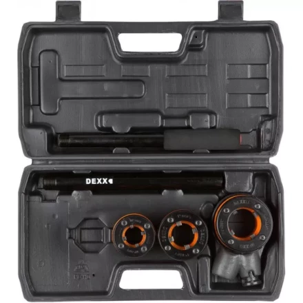 Набор DEXX: Клуппы трубные, с трещоткой 620мм, №3: 1/2&quot;, 3/4&quot;, 1&quot; 28280-H3 купить в Тюмени