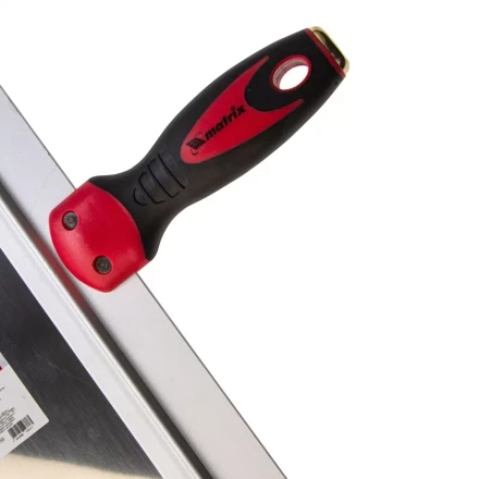 Шпатель фасадный из нержавеющей стали, 450 мм, двухкомпонентная ручка, широкое полотно Matrix 85543 купить в Тюмени