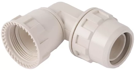 Переходник ЗУБР &quot;ШиреФит&quot; угловой 90° &quot;накидная гайка - штуцер с гайкой&quot;, 20мм 51482-20 купить в Тюмени