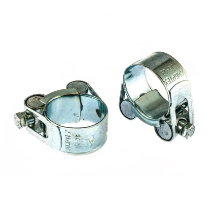 Хомуты металлические силовые 26-28 мм ширина 18 мм шарнирный W1 2 шт Сибртех 47509 купить в Тюмени