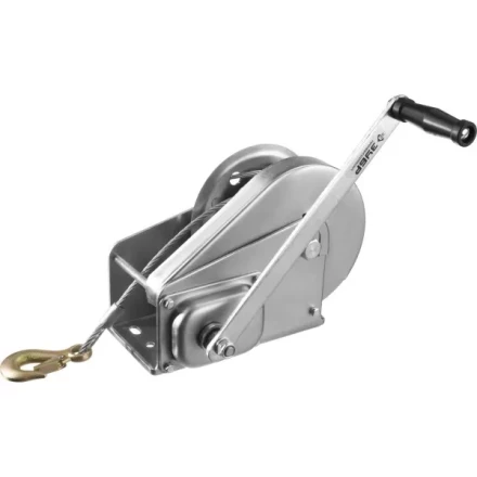 Лебедка ручная барабанная ЗУБР &quot;ПРОФЕССИОНАЛ&quot;, подъемная, тросовая, 1.3т, 8м 43117-1.3 купить в Тюмени