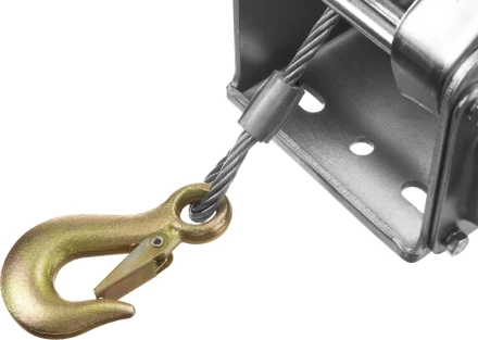 Лебедка ручная барабанная ЗУБР &quot;ПРОФЕССИОНАЛ&quot;, подъемная, тросовая, 1.3т, 8м 43117-1.3 купить в Тюмени