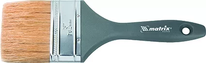 Кисть плоская &quot;Евро&quot; 2,5&quot; натуральная щетина пластмассовая ручка  MATRIX 83064 купить в Тюмени