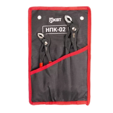 Набор переставных клещей КВТ НПК-02 с кнопочной фиксацией (92053) купить в Тюмени