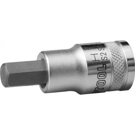Торцовая бита-головка KRAFTOOL &quot;INDUSTRIE QUALITAT&quot;, материал S2, HEX, сатинированная, 1/2&quot;, H10 27908-10_z01 купить в Тюмени