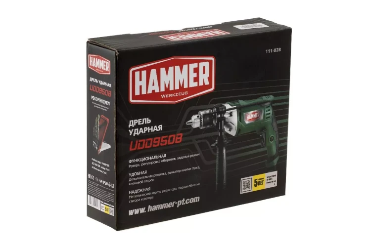 Дрель ударная HAMMER UDD950B купить в Тюмени