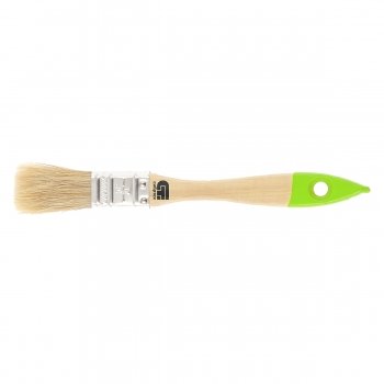 Кисть плоская 20 мм натуральная щетина деревянная ручка Сибртех 82260 купить в Тюмени