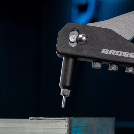 Заклепочник ручной Gross 40415, 260 мм, заклепки 2,4-3,2-4,0-4,8 мм купить в Тюмени