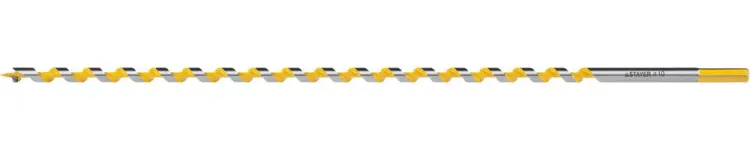 Сверло по дереву "Spiral", спираль Левиса, HEX хвостовик, STAYER Professional 29475-450-10, d=10х450мм 29475-450-10 купить в Тюмени