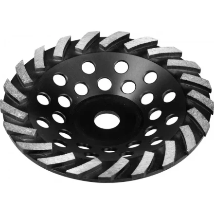 Чашка ЗУБР ТУРБО алмазная сегментная, высота 22,2мм, 180мм 33370-180 купить в Тюмени