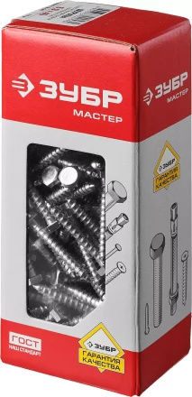 Шурупы ЗУБР &quot;МАСТЕР&quot; с шестигранной головкой, оцинкованные, 6x40мм, 110шт 4-300451-06-040 купить в Тюмени