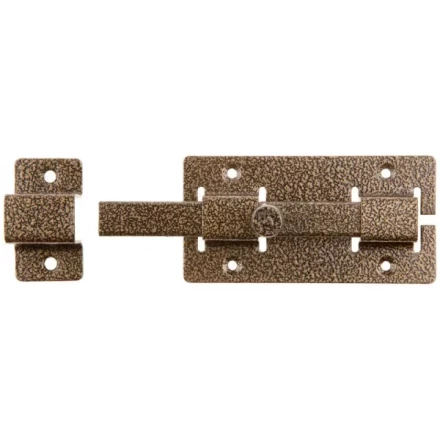 Задвижка накладная&quot;ЗД-06&quot;для дверей усиленная, порошковое покрытие, цвет бронза, квадратный засов 15х145х15мм, 75х115мм 37788-6 купить в Тюмени