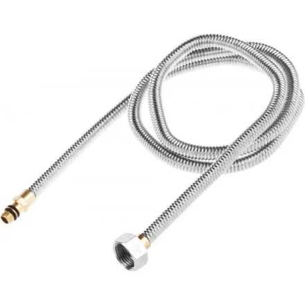 Подводка ЗУБР &quot;ЭКСПЕРТ&quot; сильфонная из нержавеющей стали, для смесителя, укороченная, г/ш (гайка-штуцер), 1/2&quot;, 1,2м 51012-120 купить в Тюмени