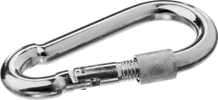 ЗУБР DIN 5299D, 10 мм, 15 шт, карабин с предохранительной гайкой (4-304555-10) купить в Тюмени