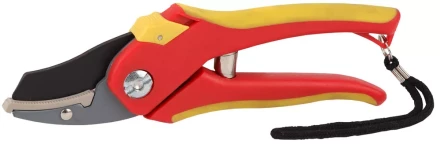 Секатор GRINDA двухкомпонентные ручки, обычный механизм, без эфеса, округлые лезвия с упорной наковальней, 205мм 8-423203_z01 купить в Тюмени