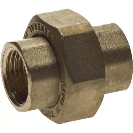 Соединитель GENERAL FITTINGS с накидной гайкой, латунь, г/г, 1/2&quot; 51037-G/G-1/2 купить в Тюмени