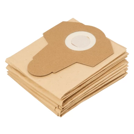 Комплект мешков одноразовых для пылесосов Denzel RVC20, RVC30, LVC20, LVC30, 5 шт. Denzel 28216 купить в Тюмени