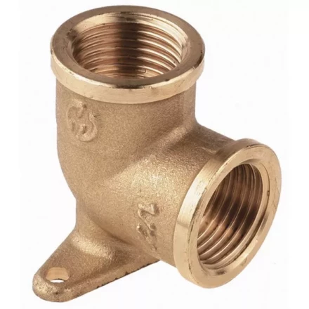 Уголок GENERAL FITTINGS с креплением к стене в двух точках, латунь, г/г, 1/2&quot; 51076-G/G-1/2 купить в Тюмени