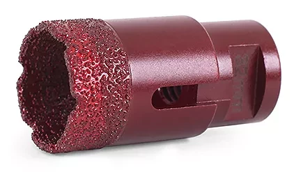 Алмазная коронка MESSER по камню с хвостовиком M14 (вакуумное спекание алмазов) 60 мм купить в Тюмени