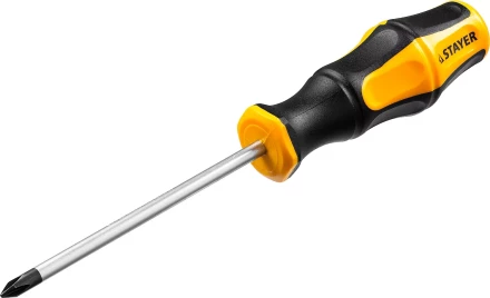 Отвертка STAYER &quot;MASTER&quot; &quot;HERCULES&quot;, Сr-V, противоскользящая рукоятка, PH1x100мм 25052-1-10_z02 купить в Тюмени