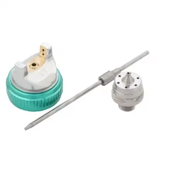 Пневматический краскопульт AG 801 HVLP , гравитационный, сопло 1,5мм и 1,8 мм Stels 57360 купить в Тюмени