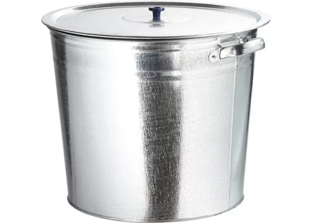 Бак для воды Россия оцинкованный с крышкой (крышка с ручкой) 20л, без крана 67548 купить в Тюмени