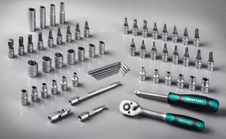 Универсальный набор инструмента KRAFTOOL, 57 предм. 27885-H57 купить в Тюмени