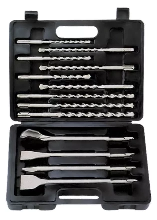 Набор буров по бетону 6-8-10х160, 8-10-12х210, 10-12-14х260 мм зубила 4 шт SDS PLUS MATRIX 71098 купить в Тюмени