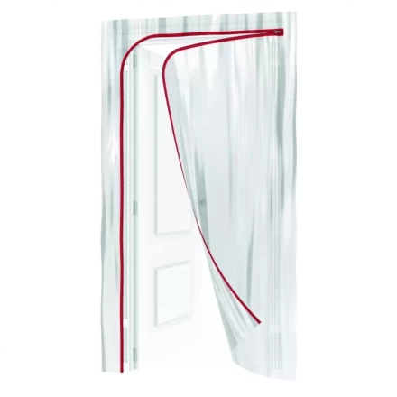 Пленочная дверь на молнии типа L 220x120cm с малярной лентой 2,5смх10м Matrix 88758 купить в Тюмени