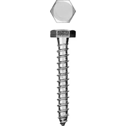 Шурупы ЗУБР &quot;МАСТЕР&quot; с шестигранной головкой, оцинкованные, 6x50мм, 4шт 300456-06-050 купить в Тюмени