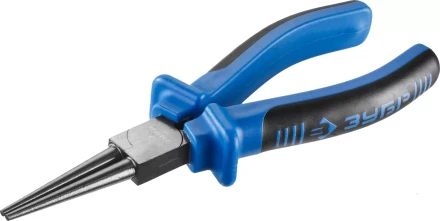 Круглогубцы ЗУБР, особостойкое спец. покрытие Н12Х1 (никель/хром), двухкомпонентные рукоятки, 160мм 2201-8-16_z01 купить в Тюмени