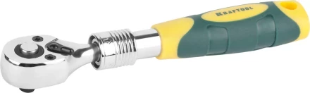 Трещотка для торцовых головок KRAFTOOL &quot;PRO&quot;, телескопическая, Сr-V сталь, 72 зубца, 1/4&quot; 27798-1/4 купить в Тюмени