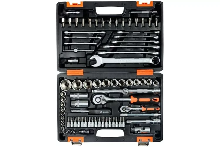 Набор инструментов АВТО, 1/2" , 1/4" , CrV, в кейсе 82 предм Вихрь 73/6/7/6 купить в Тюмени