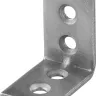 ЗУБР УМ-1.5, 25 x 25 x 17 x 1.5 мм, белый цинк, узкий мебельный уголок (31032-25) купить в Тюмени