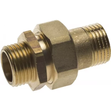 Соединитель GENERAL FITTINGS прямой с накидной гайкой, латунь, ш/ш, 1/2&quot; 51037-S/S-1/2 купить в Тюмени