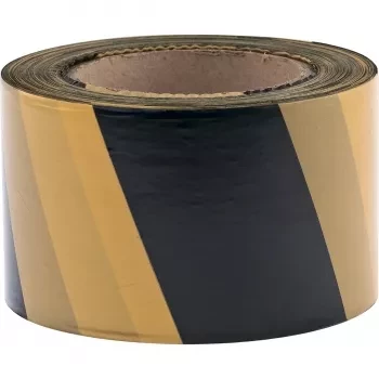 Лента сигнальная 50 мм х 200 м черно-желтая СИБРТЕХ/Россия 89033 купить в Тюмени