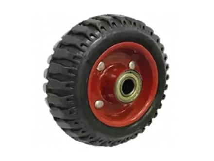 Колесо литое резиновое 200 мм PF200 с протектором и кронштейном 1031463 купить в Тюмени