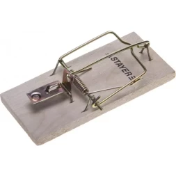 Мышеловка STAYER "STANDARD", деревянное основание, малая 40501-S