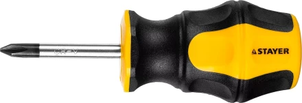 Отвертка STAYER &quot;MASTER&quot; &quot;HERCULES&quot;, Сr-V, противоскользящая рукоятка, PH1x38мм 25052-38-1_z02 купить в Тюмени
